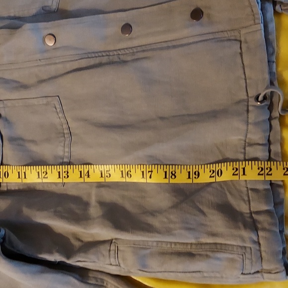 Rails Women's Sage Collins Jacket Militay Tencel Linen Zipper Snaps Draw… - Picture 10 of 11